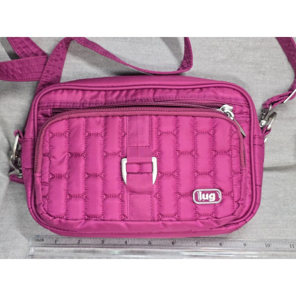 Vibrant Pink Lug Carousel XL 2 Crossbody-broken zipper